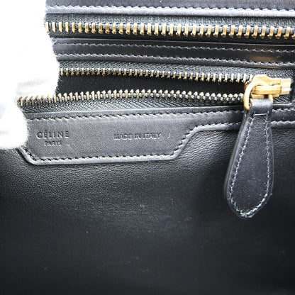 Celine Tricolor Shoulder Luggage Leather, Multicolour, Leather, Tote Bag