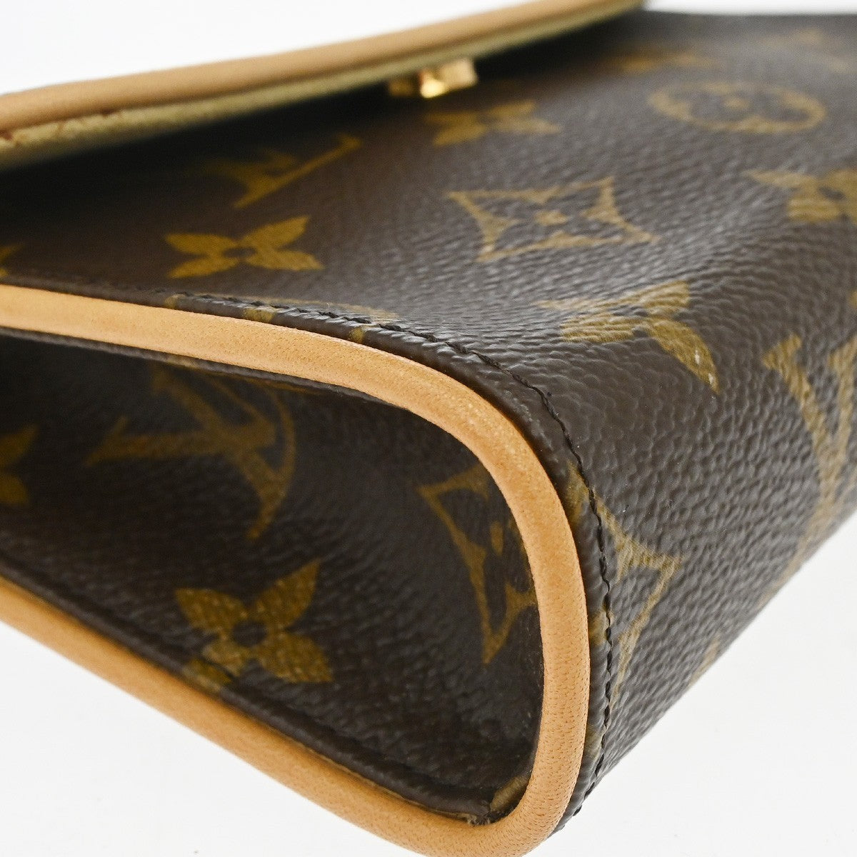 Louis Vuitton Florentine Waist Monogram Canvas, Brown, Canvas, Clutch