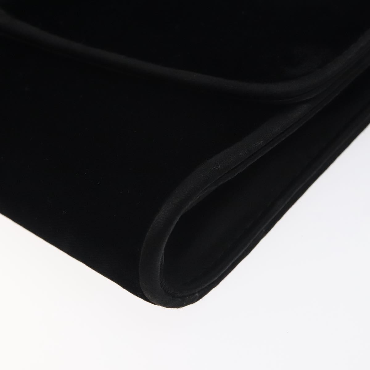 Gucci Vintage Flap Velvet, Black, Velvet, Shoulder Bag