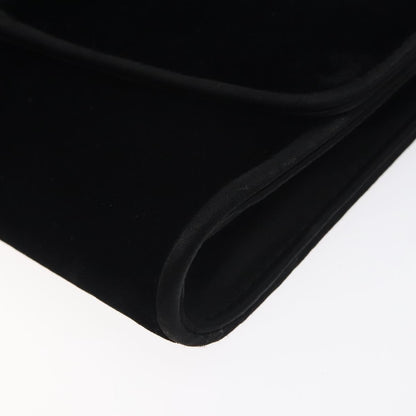 Gucci Vintage Flap Velvet, Black, Velvet, Shoulder Bag