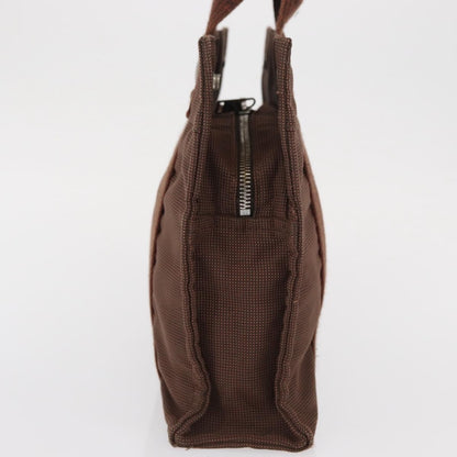Hermes Fourre-tout Herline Canvas, Brown, Canvas, Tote Bag