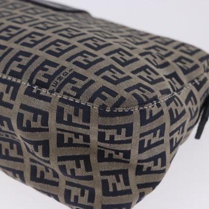 Fendi Baguette Zucca Canvas, Navy, Canvas, Handbag
