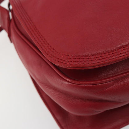 Loewe Anagram Leather, Red, Leather, Shoulder Bag
