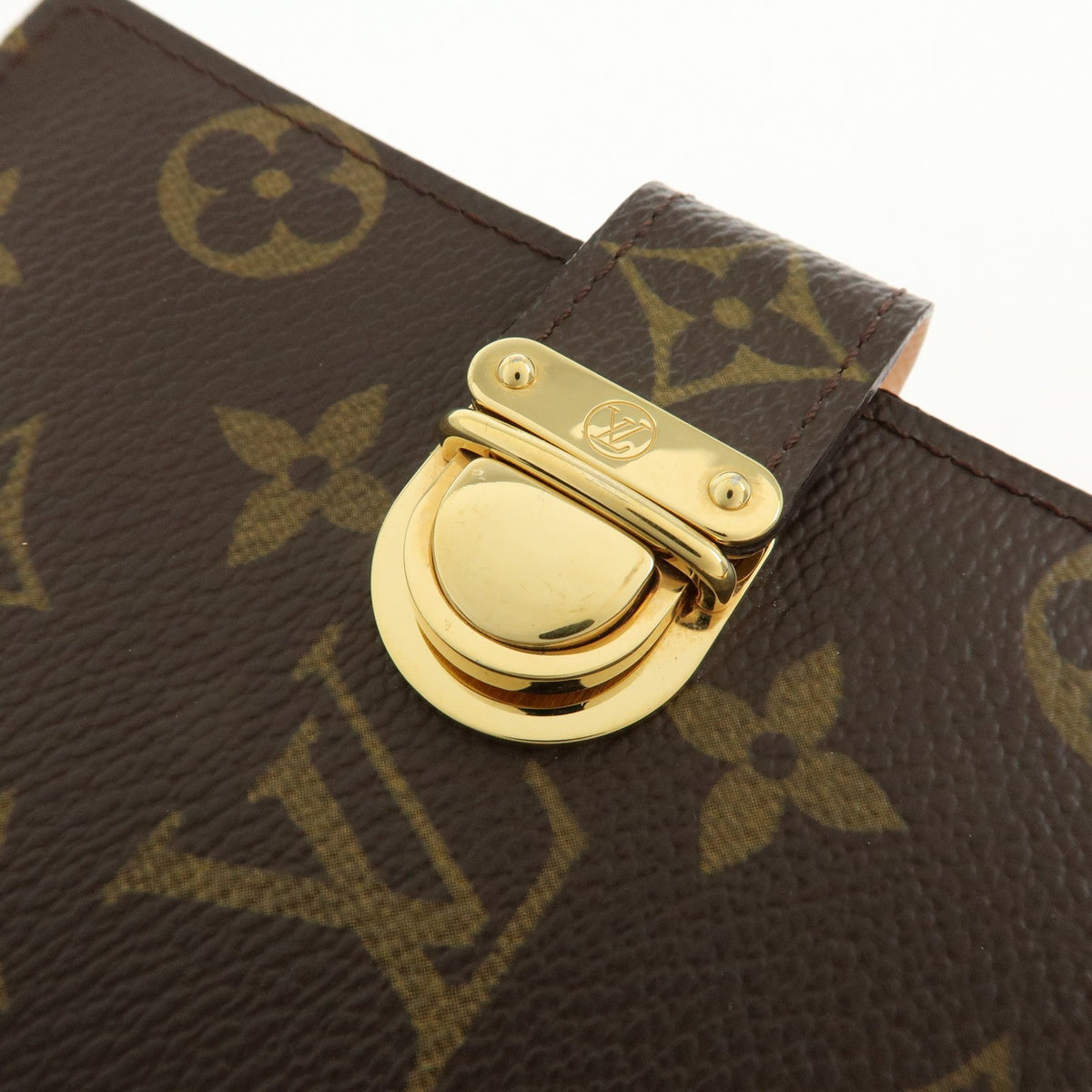 Louis Vuitton Koala Ring Agenda Cover Monogram Canvas, Brown, Canvas, Briefcase