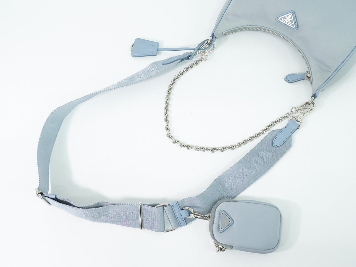 Prada Re-Edition 2005 Tessuto, Blue, Nylon, Shoulder Bag