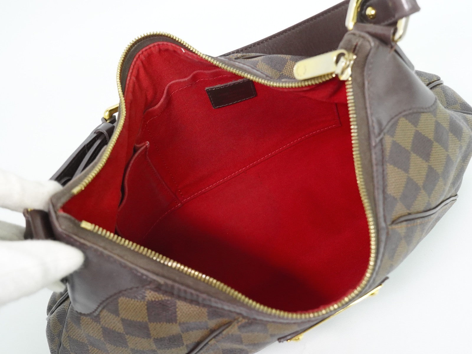 Louis Vuitton Thames Damier Ebene, Brown, Canvas, Shoulder Bag