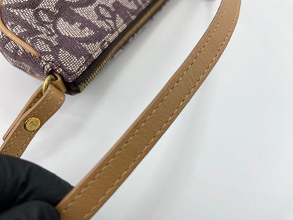 Christian Dior Saddle Canvas, Brown, Canvas, Handbag