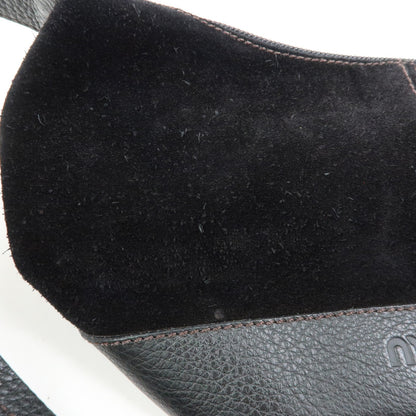 Miu Miu Shoulder Suede, Black, Suede, Shoulder Bag