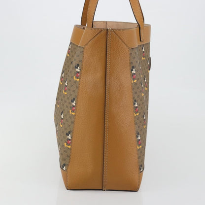 Gucci Disney Mickey Mouse Soft Open Printed Mini GG Coated Canvas, Beige, Canvas, Tote Bag
