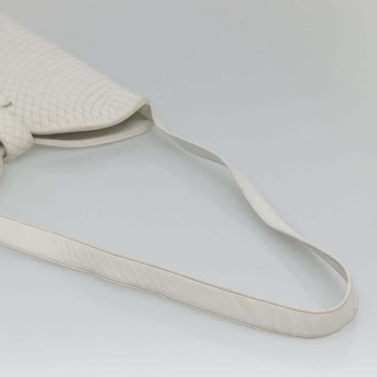 Bally Vintage Quilted leather, White, Leather, Shoulder Bag
