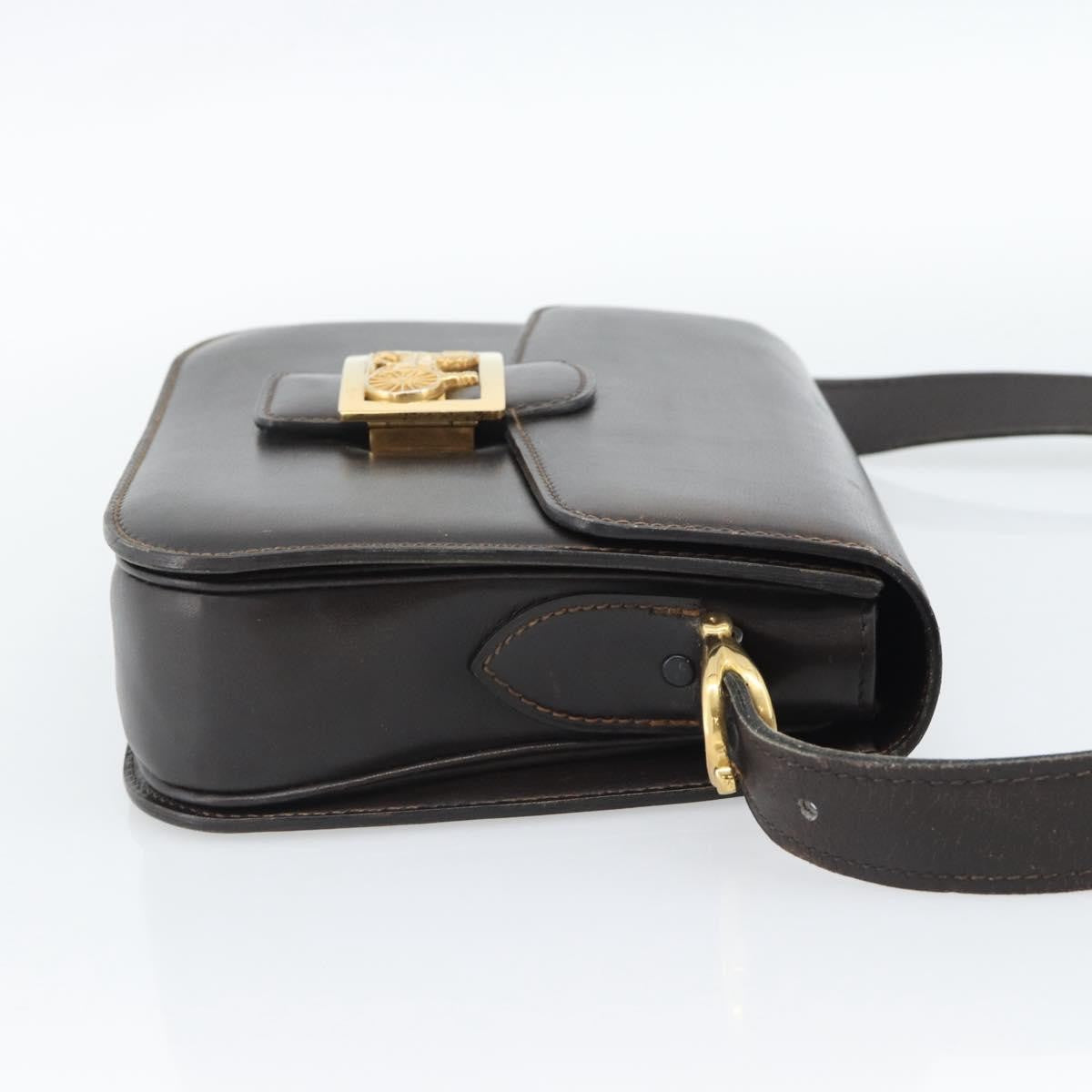 Celine Horse Carriage Leather, Brown, Leather, Shoulder Bag
