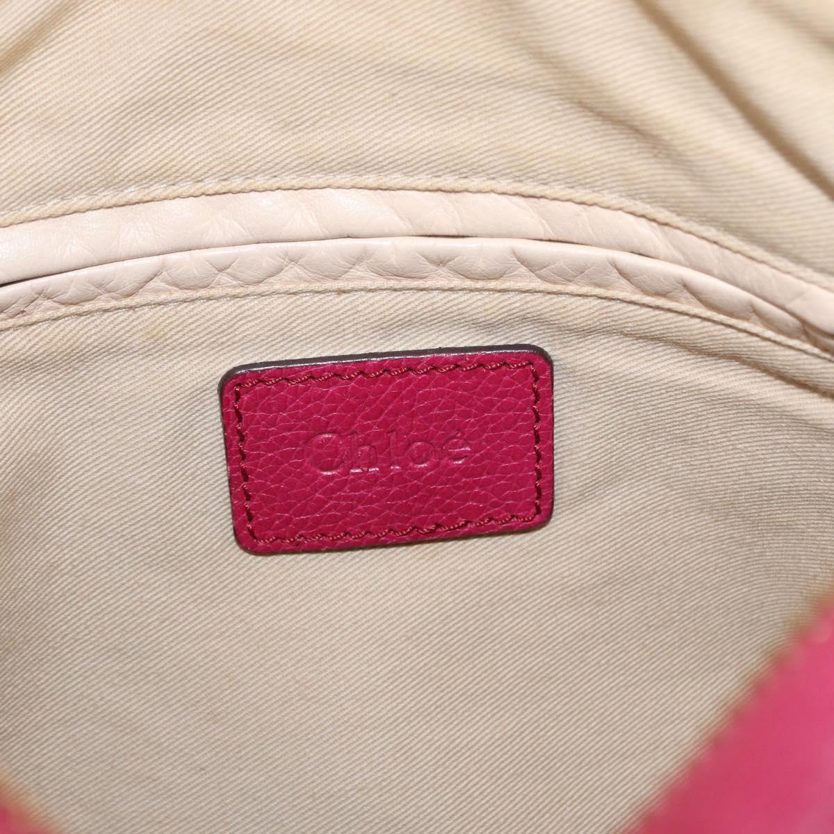 Chloe Paraty Handbag Quilted Leather, PINK, LEATHER, Handbag