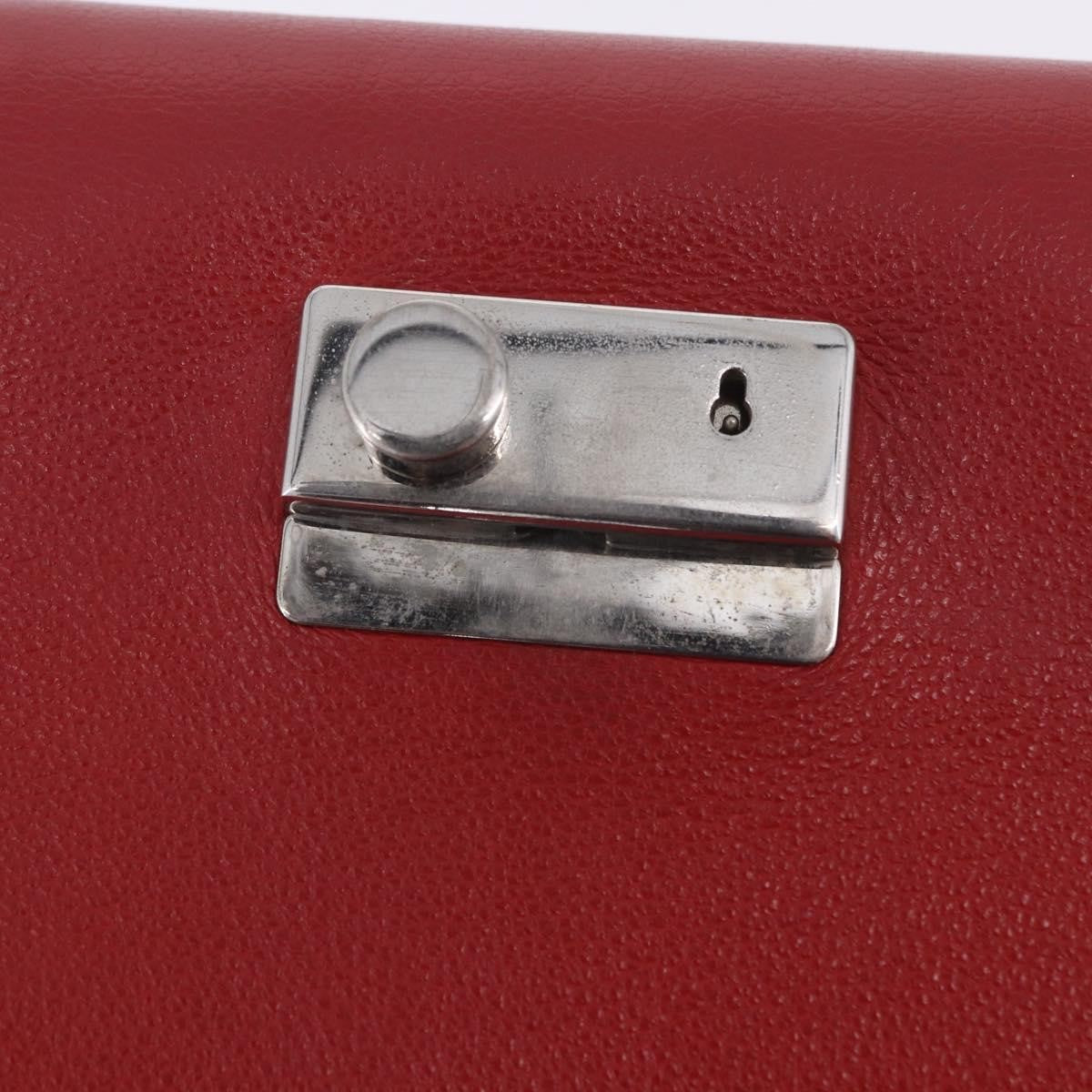 Prada Sound Studded Quilted Leather, Red, Leather, Handbag