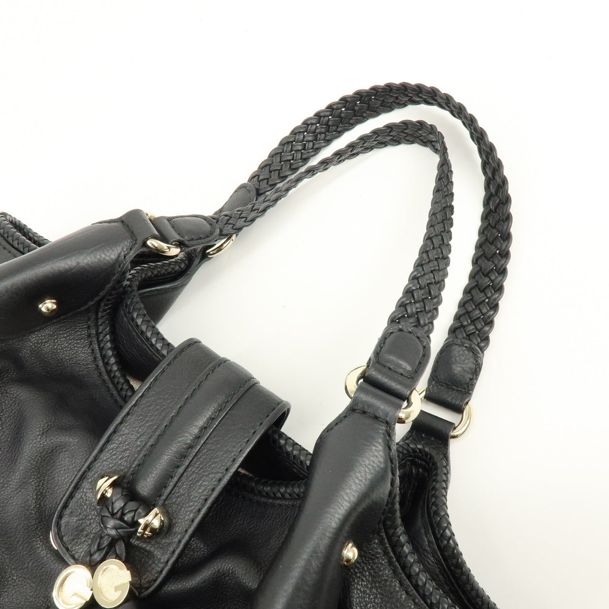 Gucci Marrakech Leather, Black, Leather, Tote Bag