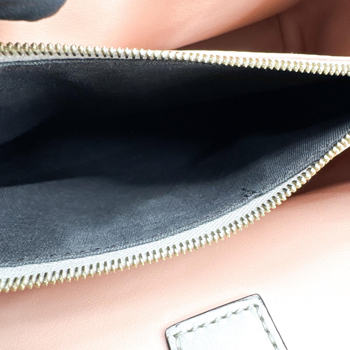 Fendi 2Jours Leather, Gray, Leather, Handbag