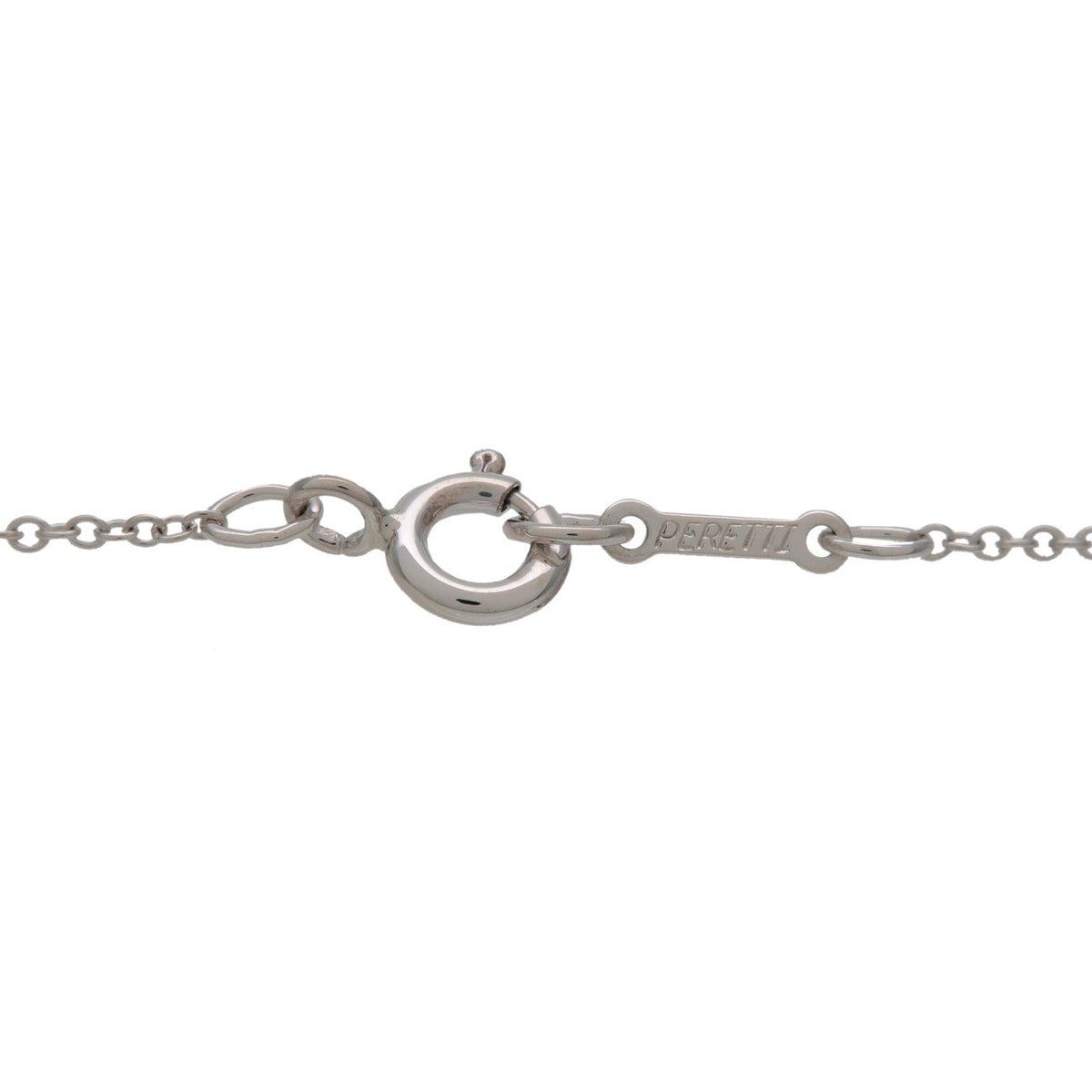 Tiffany & Co. Elsa Peretti Bean Pendant Sterling Silver, Silver, Silver, Necklace