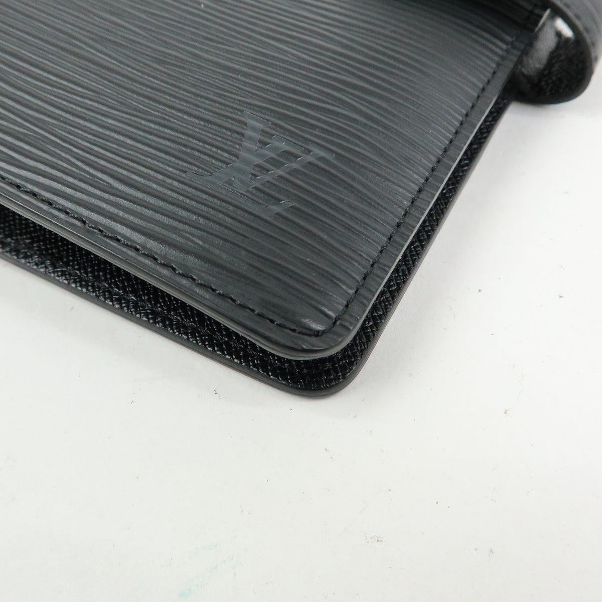 Louis Vuitton Ring Agenda Cover Epi Leather, Black, Leather, Briefcase