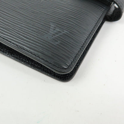Louis Vuitton Ring Agenda Cover Epi Leather, Black, Leather, Briefcase