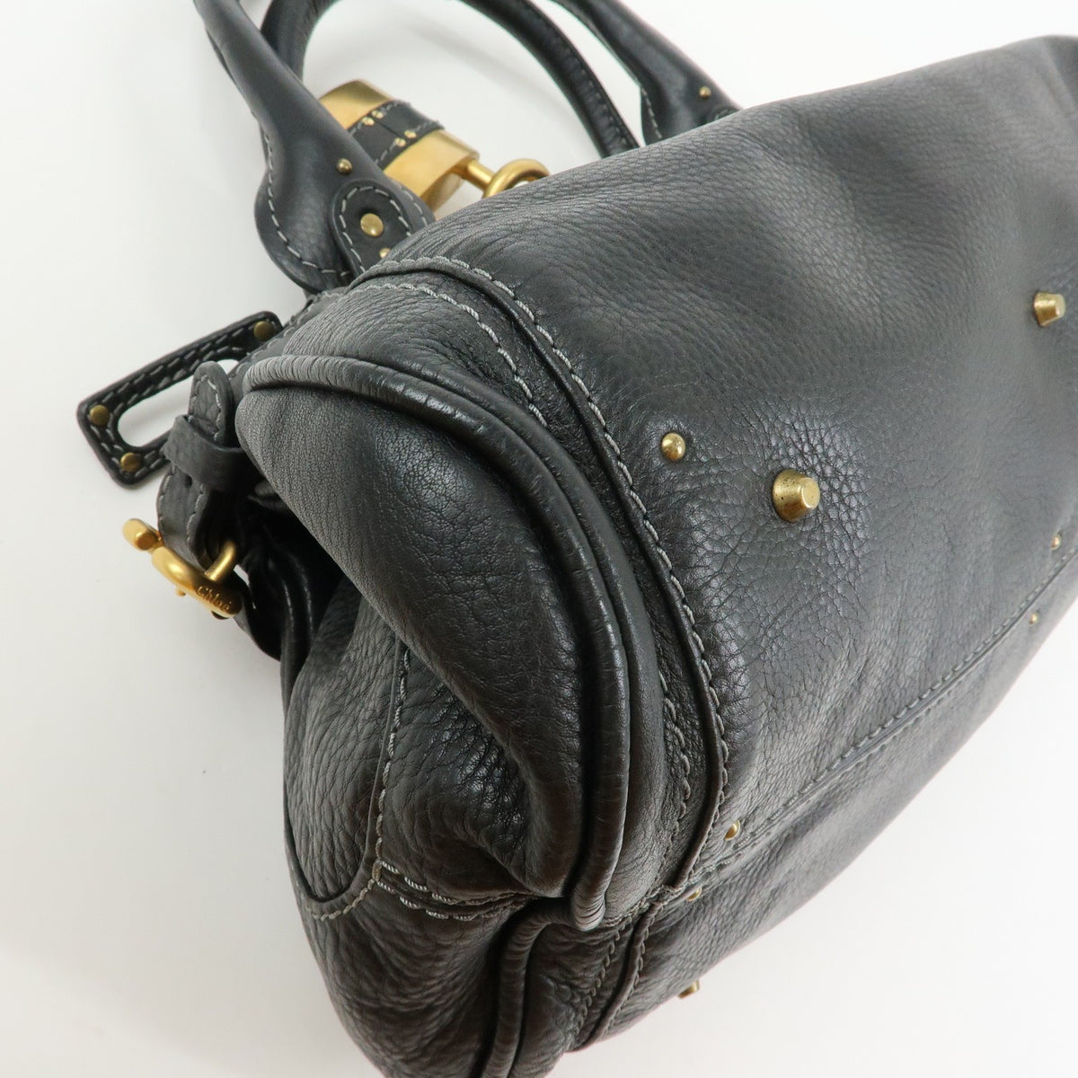 Chloe Paddington Body Leather, Black, Leather, Handbag