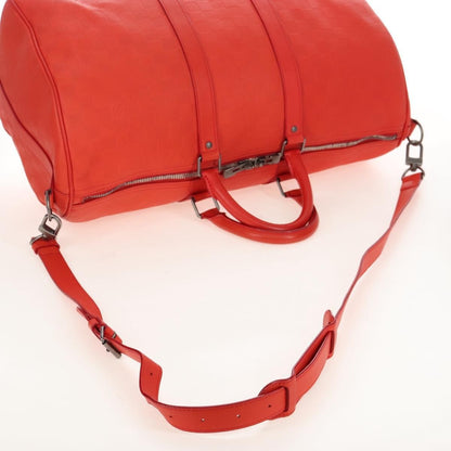 Louis Vuitton Keepall Bandouliere Damier Infini Leather, Red, Leather, Travel Bag