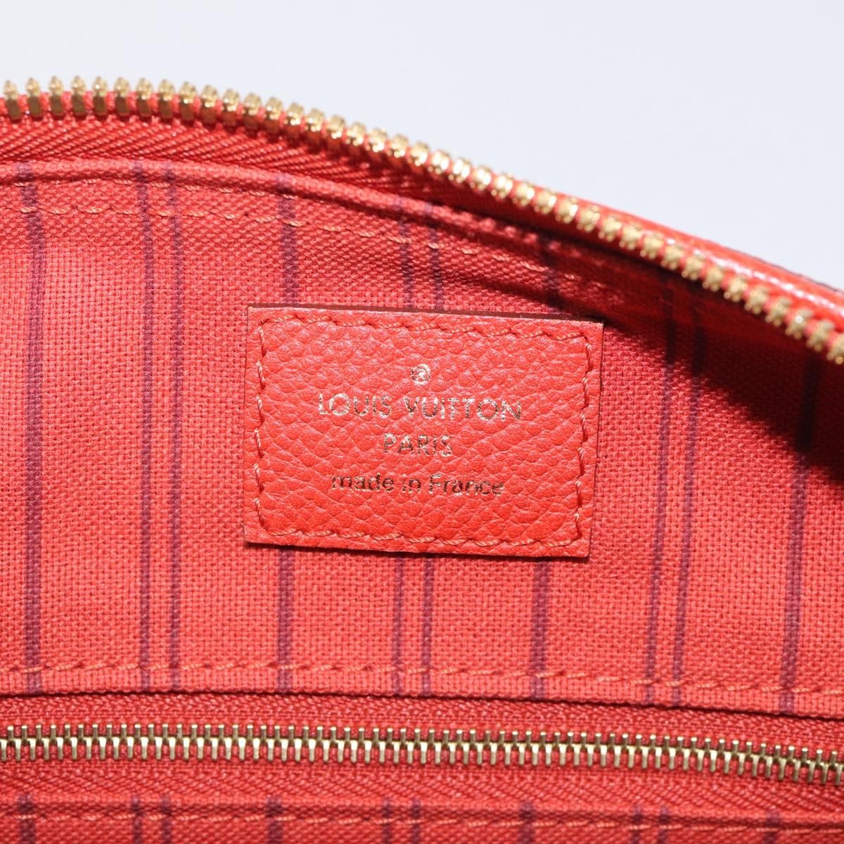 Louis Vuitton Speedy Bandouliere Monogram Empreinte Leather, Red, Leather, Handbag