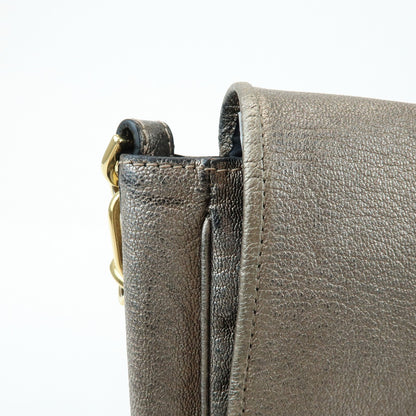 Loewe Shoulder bag Leather, Silver, Leather, Shoulder Bag