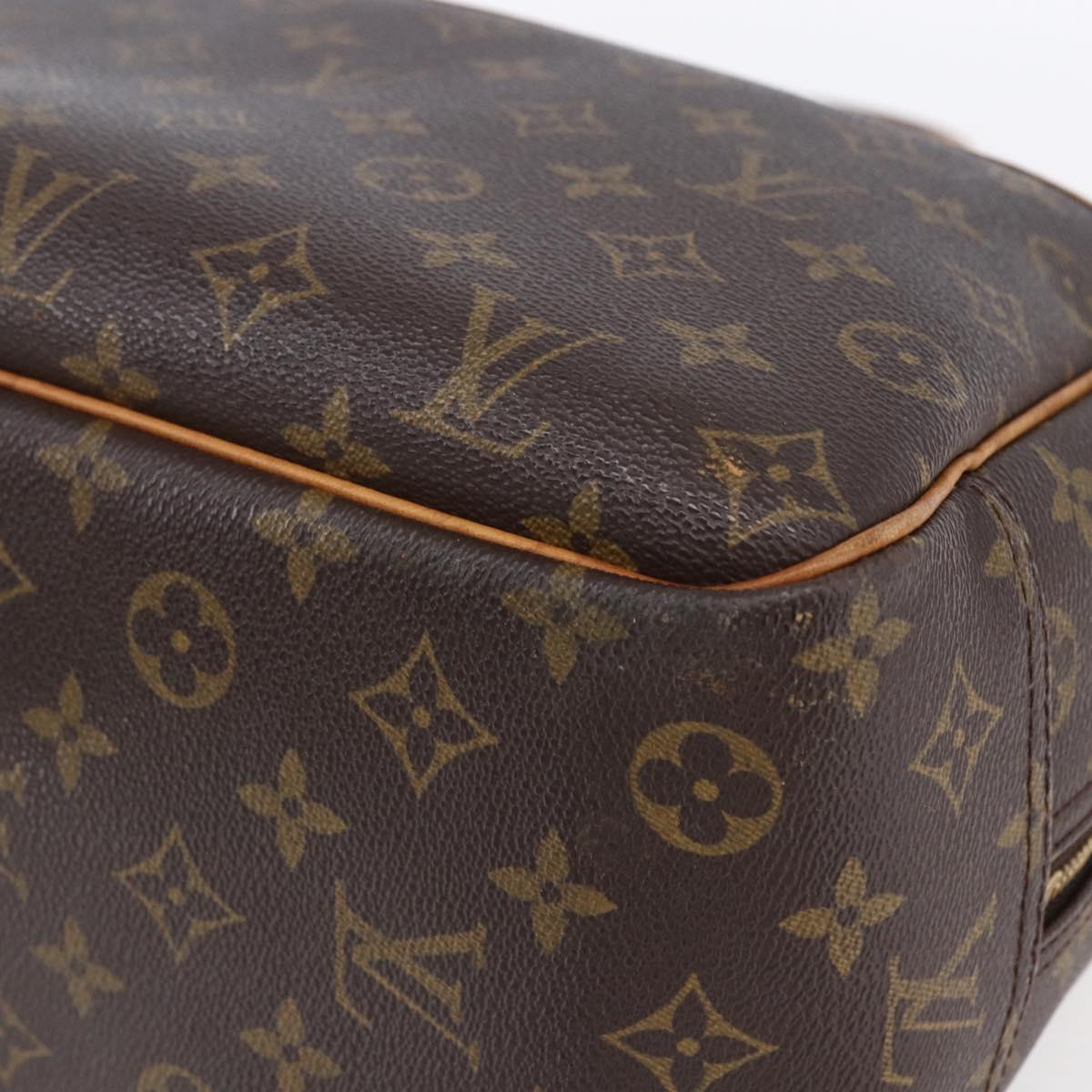 Louis Vuitton Deauville Handbag Monogram Canvas, BROWN, CANVAS, Handbag