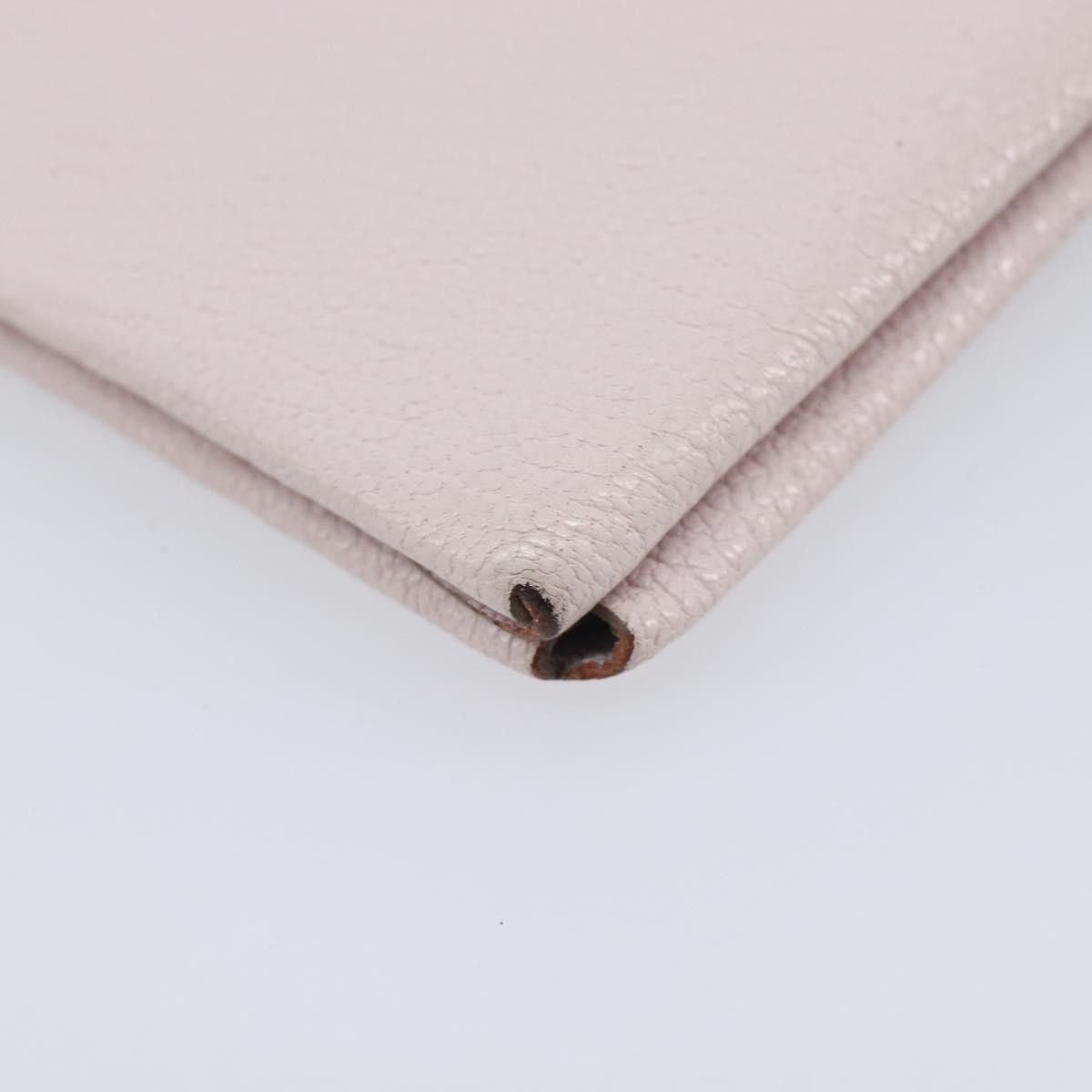 Hermes Calvi Duo Card Holder Chevre Mysore, Pink, Leather, Card Holder
