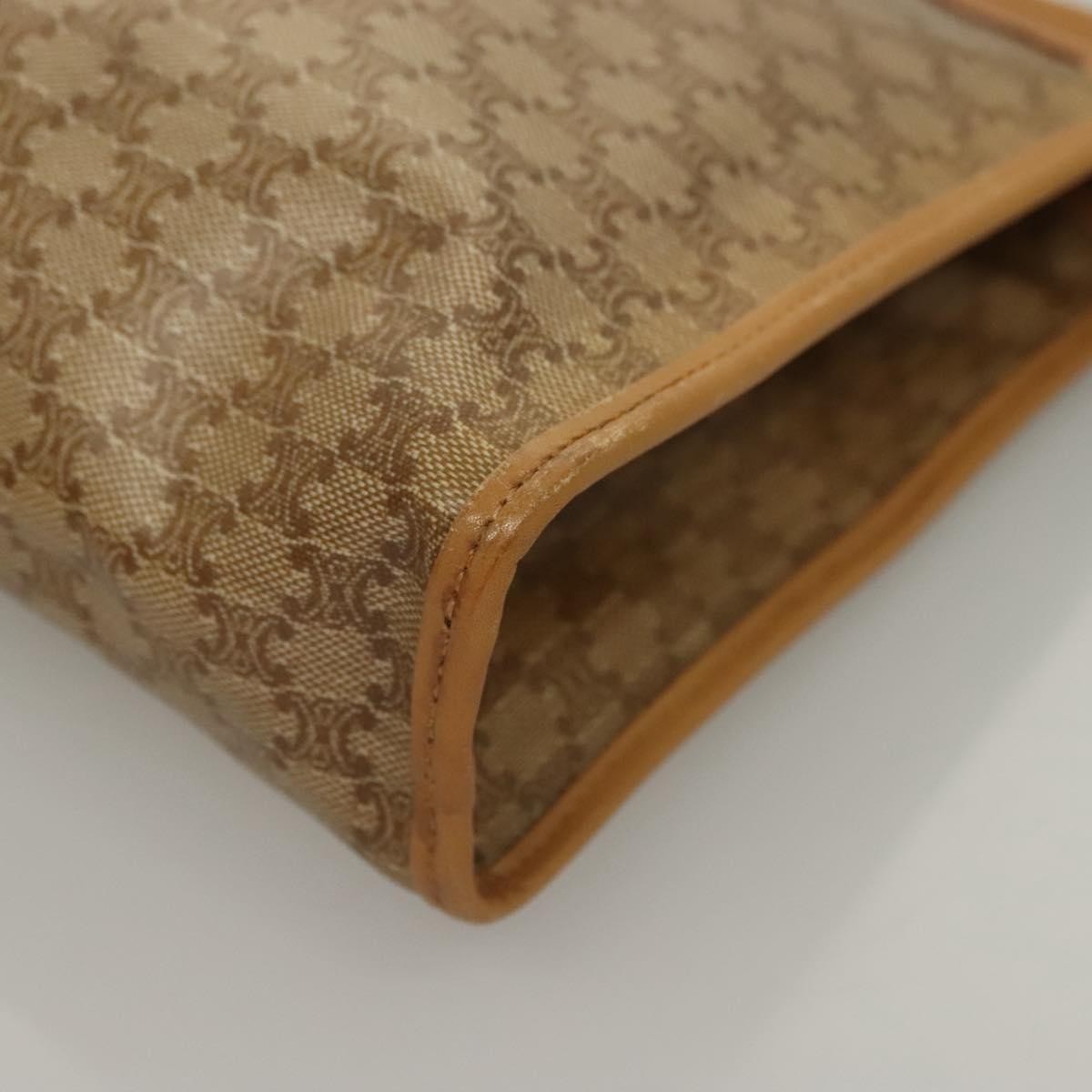Celine Macadam Pochette Clutch, Beige, PVC, Clutch