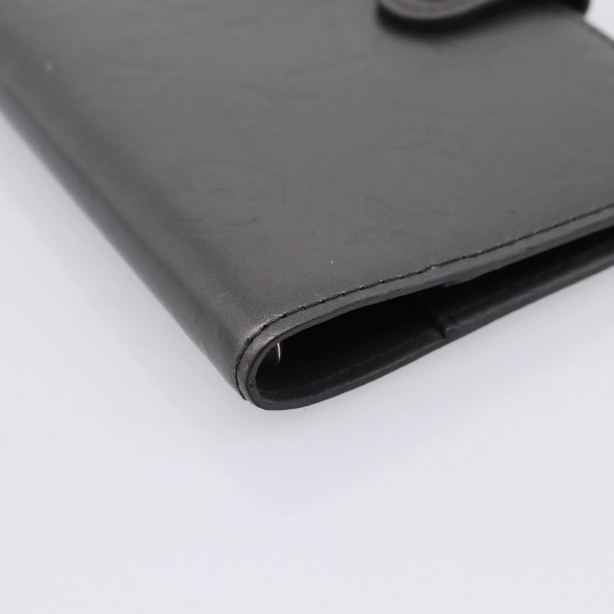 Louis Vuitton Agenda Cover Monogram Empreinte Leather, Gray, Canvas, Wallet