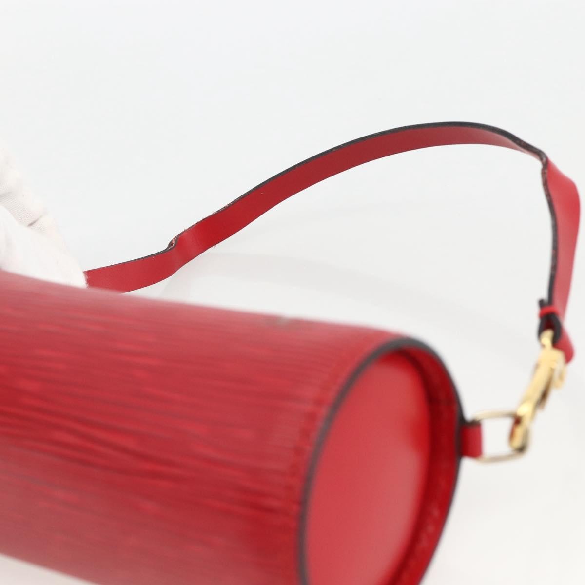 Louis Vuitton Soufflot Pochette Epi Leather, Red, Leather, Clutch