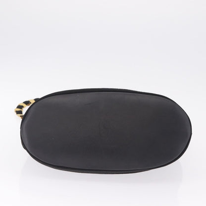 Salvatore Ferragamo Vala Chain Canvas, Black, Canvas, Shoulder Bag