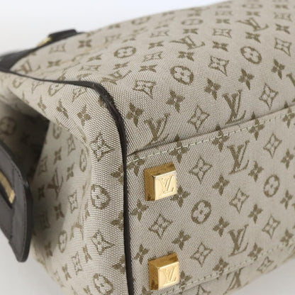 Louis Vuitton Josephine Mini Lin, Khaki, Canvas, Handbag