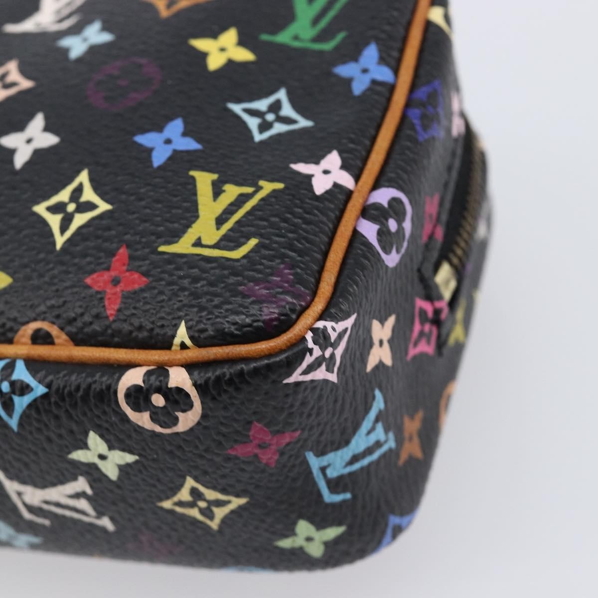 Louis Vuitton Wapity Trousse Monogram Multicolor, Black, Canvas, Clutch