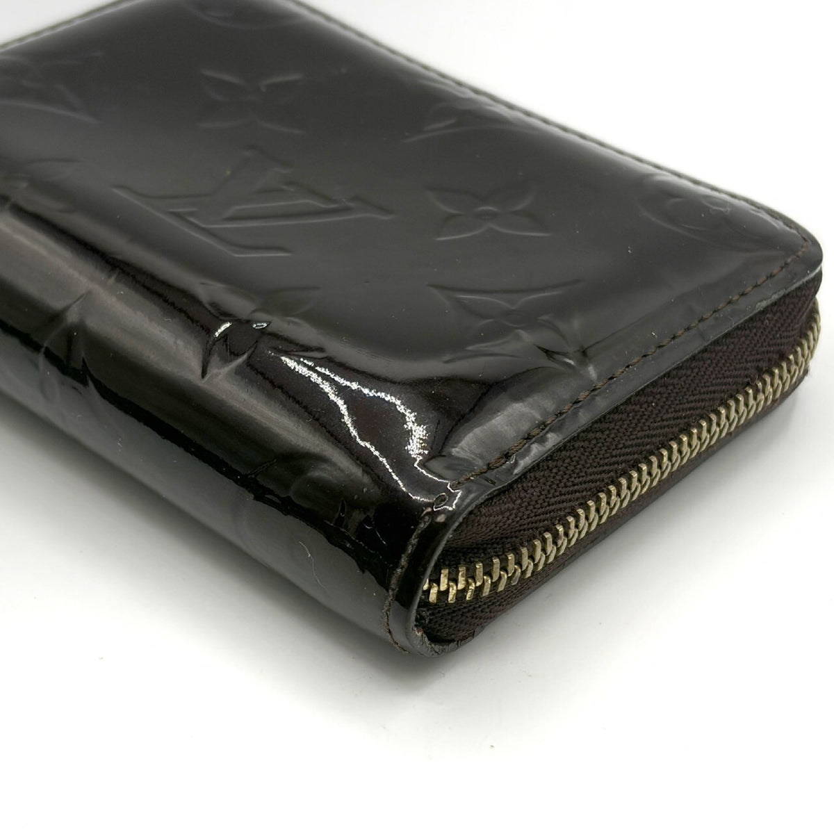 Louis Vuitton Zippy Coin Purse Vernis, Burgundy, Patent Leather, Wallet