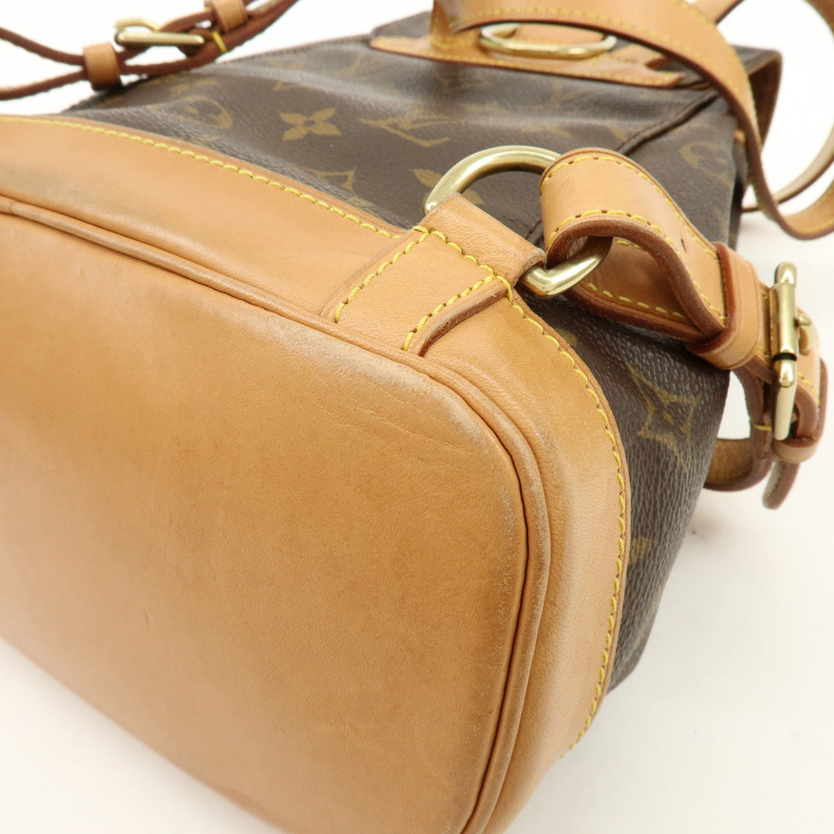 Louis Vuitton Vintage Montsouris Monogram Canvas, Brown, Canvas, Backpack