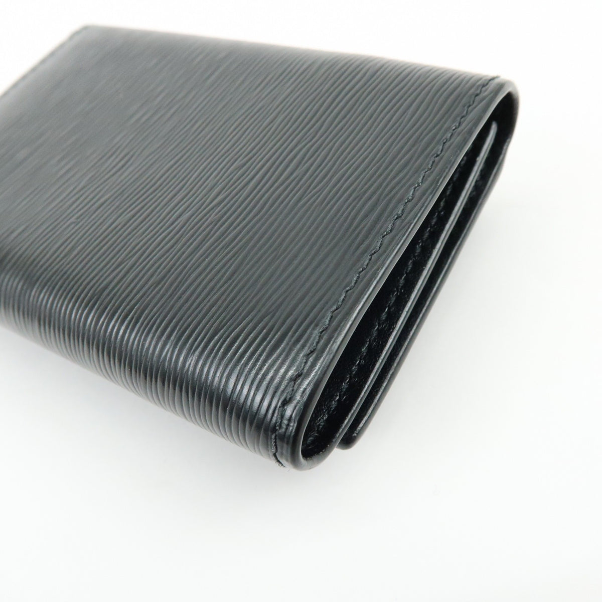 Prada Envelope Trifold Saffiano Leather, Black, Leather, Wallet