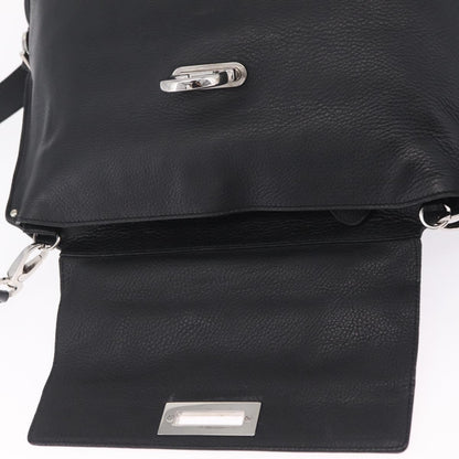 Salvatore Ferragamo Sofia Satchel Grainy Leather, Black, Leather, Handbag