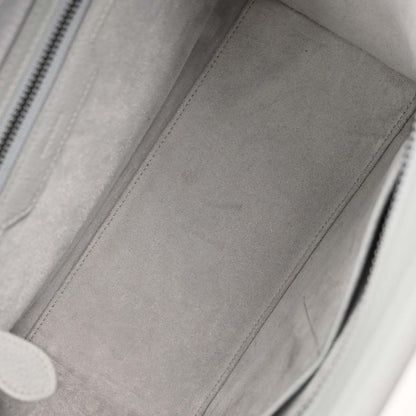 Celine Luggage Grainy Leather, Gray, Leather, Handbag