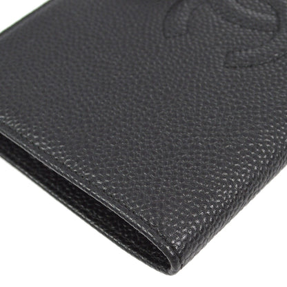 Chanel Timeless CC French Caviar, Black, Leather, Wallet