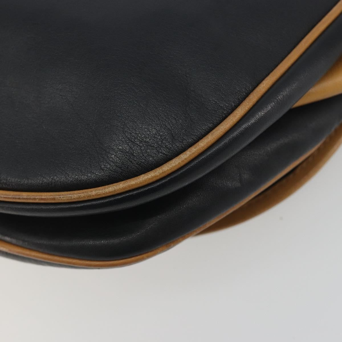 Celine Vintage Leather, Black, Leather, Shoulder Bag
