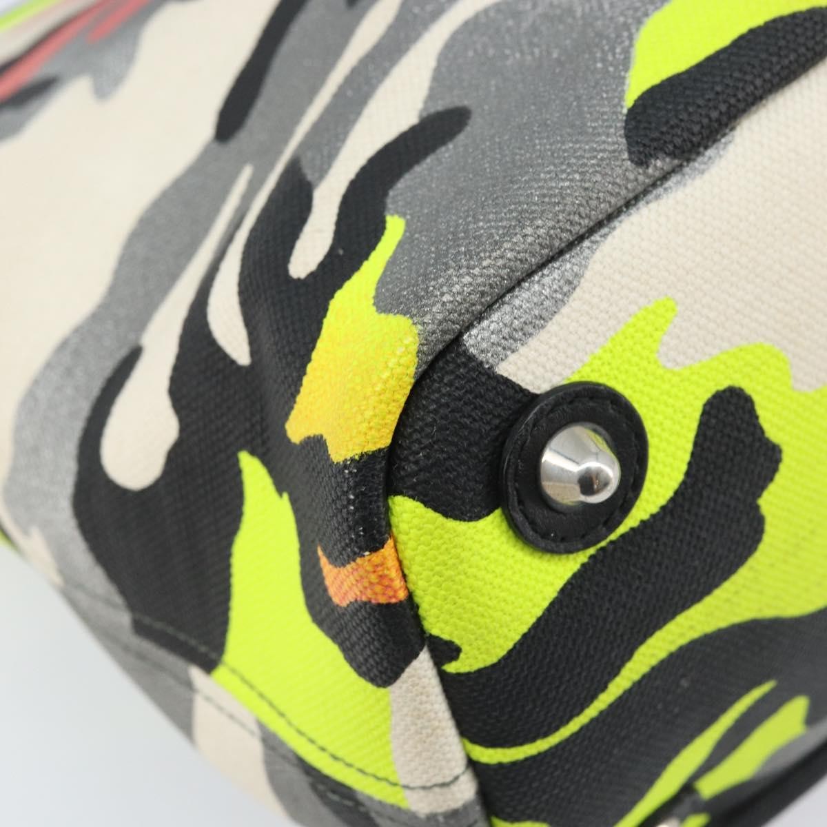 Christian Dior Open Limited Edition Anselm Reyle Camouflage Canvas, Multicolour, Canvas, Tote Bag