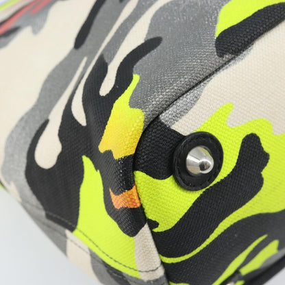 Christian Dior Open Limited Edition Anselm Reyle Camouflage Canvas, Multicolour, Canvas, Tote Bag