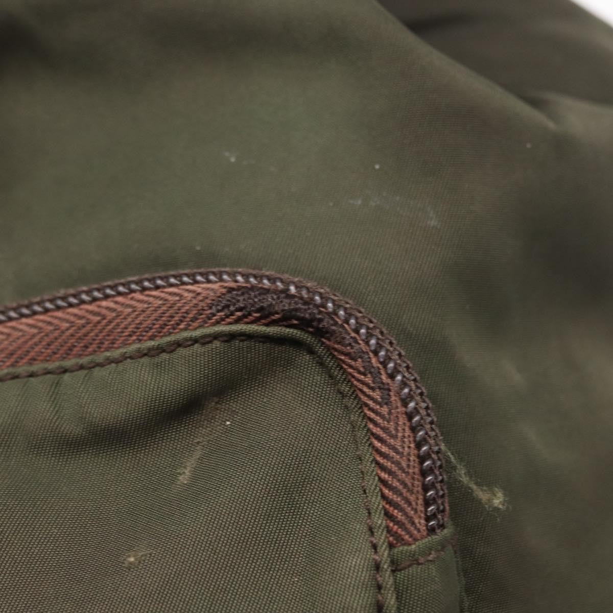 Prada Front Pocket Tessuto, Khaki, Nylon, Backpack