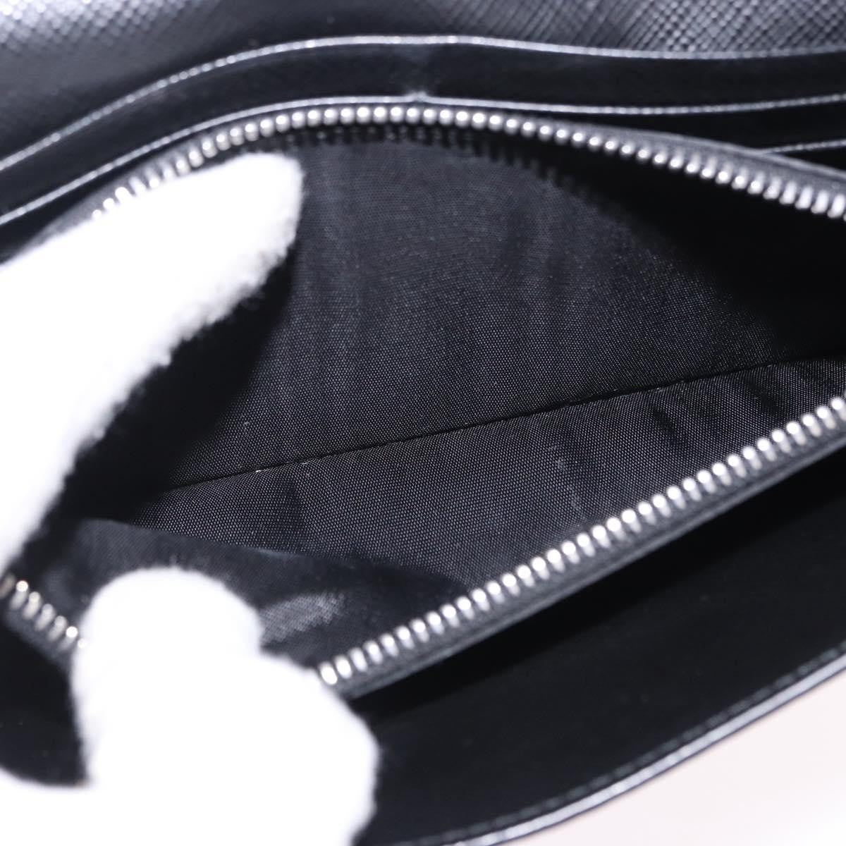 Prada Saffiano Leather, Black, Leather, Wallet