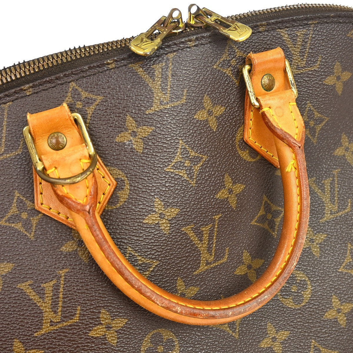 Louis Vuitton Alma Monogram, Brown, Canvas, Handbag