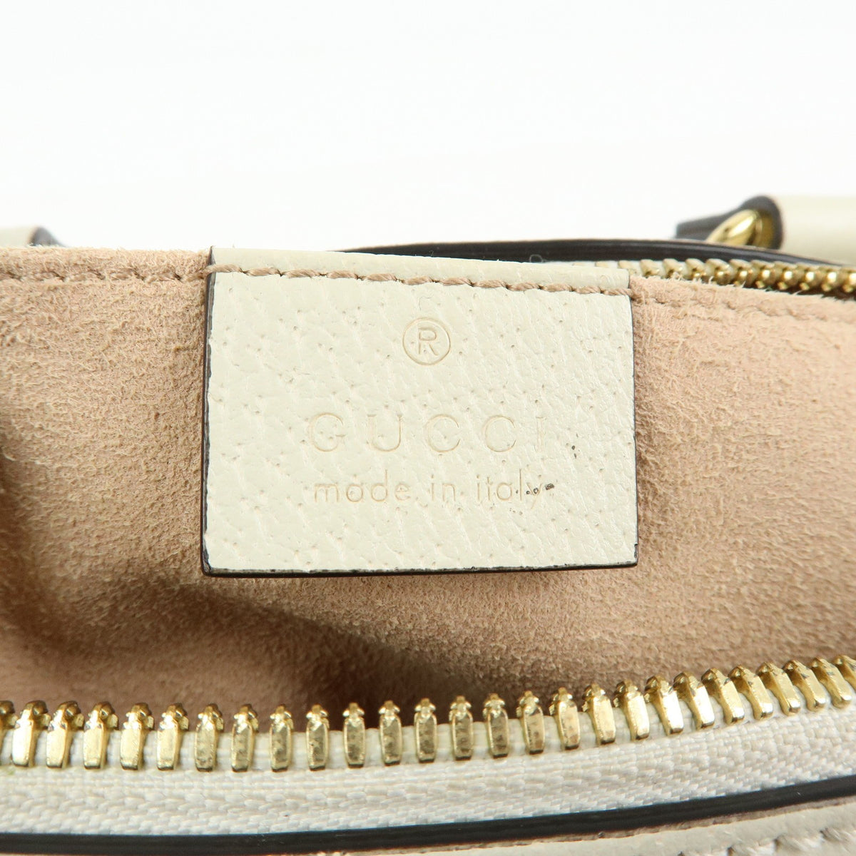 Gucci Ophidia Boston Leather, White, Leather, Handbag