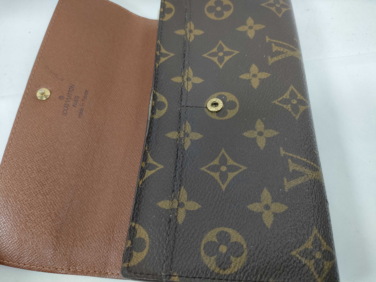 Louis Vuitton Sarah Monogram Canvas, Brown, Canvas, Wallet