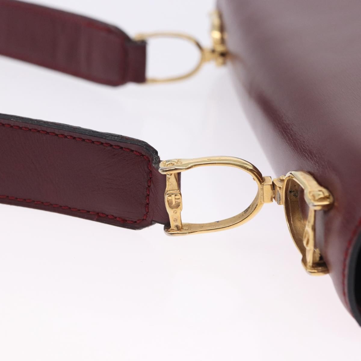 Celine Shoulder Leather, Burgundy, Leather, Shoulder Bag