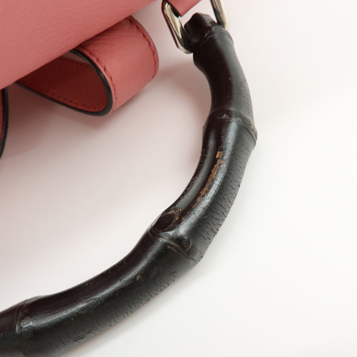 Gucci Bamboo Tassel Leather, Pink, Leather, Backpack